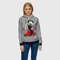 Толстовка-худи женская Master Panda, цвет: 3D-черный — фото 2