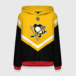 Толстовка-худи женская NHL: Pittsburgh Penguins, цвет: 3D-красный