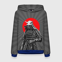 Толстовка-худи женская Мертвый самурай, цвет: 3D-синий