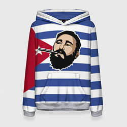 Толстовка-худи женская Fidel Castro, цвет: 3D-меланж