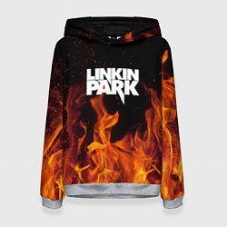 Толстовка-худи женская Linkin Park: Hell Flame, цвет: 3D-меланж