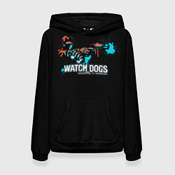 Толстовка-худи женская Watch Dogs 2, цвет: 3D-черный