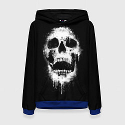 Толстовка-худи женская Evil Skull, цвет: 3D-синий