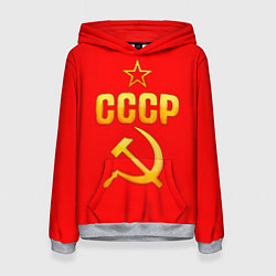 Толстовка-худи женская СССР, цвет: 3D-меланж