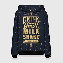 Толстовка-худи женская Milk Shake, цвет: 3D-черный