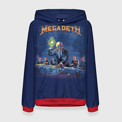Толстовка-худи женская Megadeth: Rust In Peace, цвет: 3D-красный