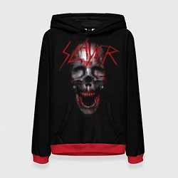 Толстовка-худи женская Slayer: Wild Skull, цвет: 3D-красный