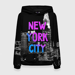 Толстовка-худи женская Flur NYC, цвет: 3D-черный