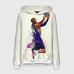 Толстовка-худи женская Kobe Bryant, цвет: 3D-белый