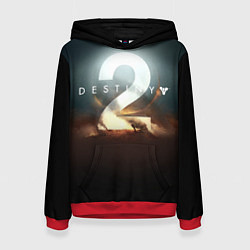 Толстовка-худи женская Destiny 2, цвет: 3D-красный