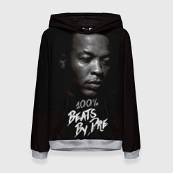 Толстовка-худи женская Dr. Dre: 100% Beats, цвет: 3D-меланж