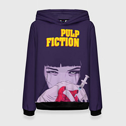Толстовка-худи женская Pulp Fiction: Dope Heart, цвет: 3D-черный