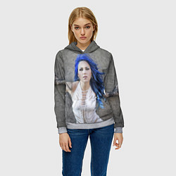 Толстовка-худи женская Arch Enemy: Alissa White-Gluz, цвет: 3D-меланж — фото 2