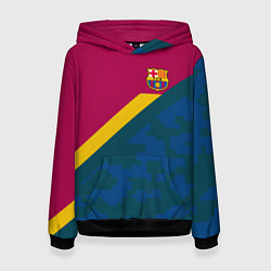 Толстовка-худи женская Barcelona FC: Sport Camo 2018, цвет: 3D-черный