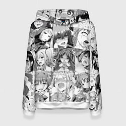 Толстовка-худи женская Японская анимация компиляция, цвет: 3D-белый