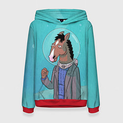 Толстовка-худи женская BoJack, цвет: 3D-красный