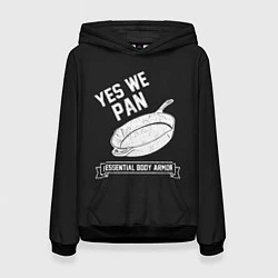Толстовка-худи женская Yes We Pan, цвет: 3D-черный
