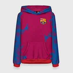 Толстовка-худи женская FC Barcelona: Purple Original, цвет: 3D-красный