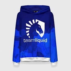 Толстовка-худи женская Team Liquid: Polygons, цвет: 3D-белый