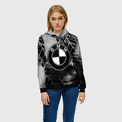Толстовка-худи женская BMW Sport Drive, цвет: 3D-черный — фото 2