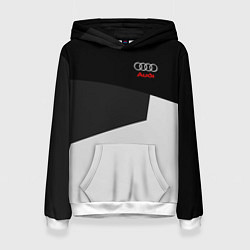 Толстовка-худи женская Audi Sport, цвет: 3D-белый