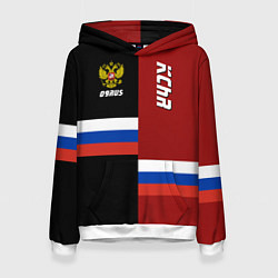Толстовка-худи женская KChR, Russia, цвет: 3D-белый