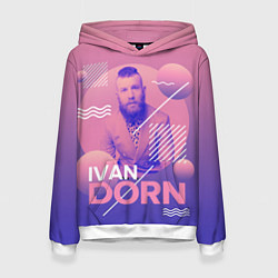 Толстовка-худи женская Pinky Dorn, цвет: 3D-белый