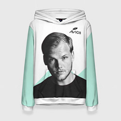 Толстовка-худи женская Avicii: Tim Bergling, цвет: 3D-белый