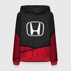 Толстовка-худи женская Honda: Grey Carbon, цвет: 3D-красный