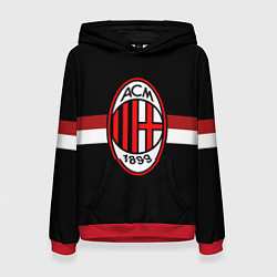 Толстовка-худи женская AC Milan 1899, цвет: 3D-красный