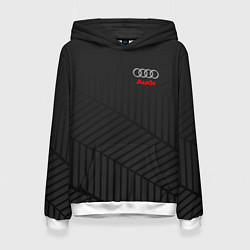 Толстовка-худи женская Audi: Grey Collection, цвет: 3D-белый