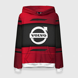 Толстовка-худи женская Volvo Sport, цвет: 3D-белый