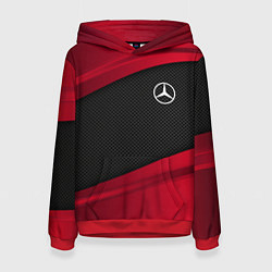 Толстовка-худи женская Mercedes Benz: Red Sport, цвет: 3D-красный