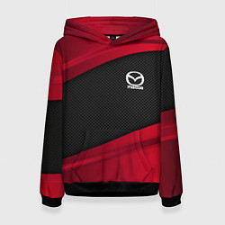 Толстовка-худи женская Mazda: Red Sport, цвет: 3D-черный