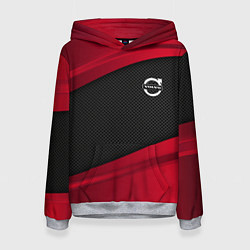 Толстовка-худи женская Volvo: Red Sport, цвет: 3D-меланж