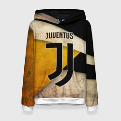 Толстовка-худи женская FC Juventus: Old Style, цвет: 3D-белый