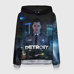 Толстовка-худи женская Detroit: Connor, цвет: 3D-меланж