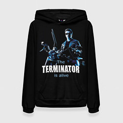 Толстовка-худи женская Terminator: Is alive, цвет: 3D-черный