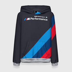 Толстовка-худи женская BMW M Performance, цвет: 3D-меланж