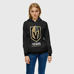 Толстовка-худи женская Vegas: Golden Knights, цвет: 3D-черный — фото 2