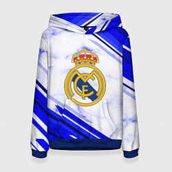 Толстовка-худи женская Real Madrid, цвет: 3D-синий