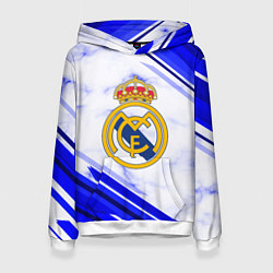 Толстовка-худи женская Real Madrid, цвет: 3D-белый