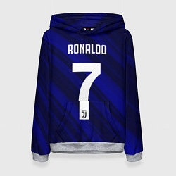 Толстовка-худи женская Ronaldo 7: Blue Sport, цвет: 3D-меланж