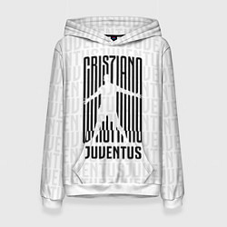 Толстовка-худи женская Cris7iano Juventus, цвет: 3D-белый