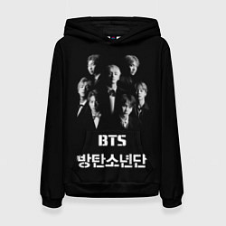 Толстовка-худи женская BTS Group, цвет: 3D-черный