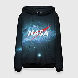 Толстовка-худи женская NASA: Space Light, цвет: 3D-черный