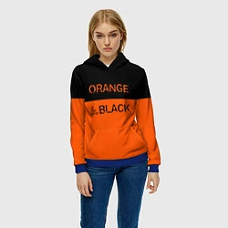Толстовка-худи женская Orange Is the New Black, цвет: 3D-синий — фото 2
