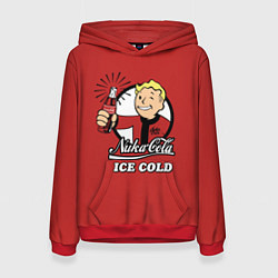 Толстовка-худи женская Nuka Cola: Ice Cold, цвет: 3D-красный