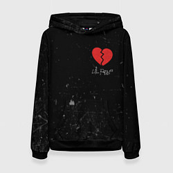 Толстовка-худи женская Lil Peep: Broken Heart, цвет: 3D-черный