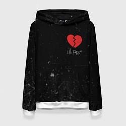 Толстовка-худи женская Lil Peep: Broken Heart, цвет: 3D-белый